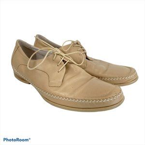 Vera Gomma Mens Brown Oxford Dress Shoes Size 7M